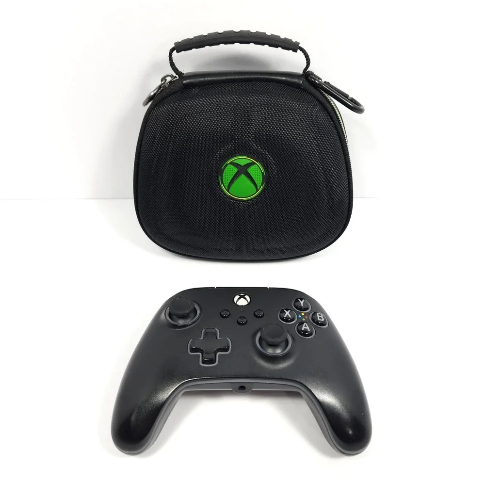 PowerA Advantage Wired Controller Xbox XBGPSPWI‎ Untested Parts only & Case